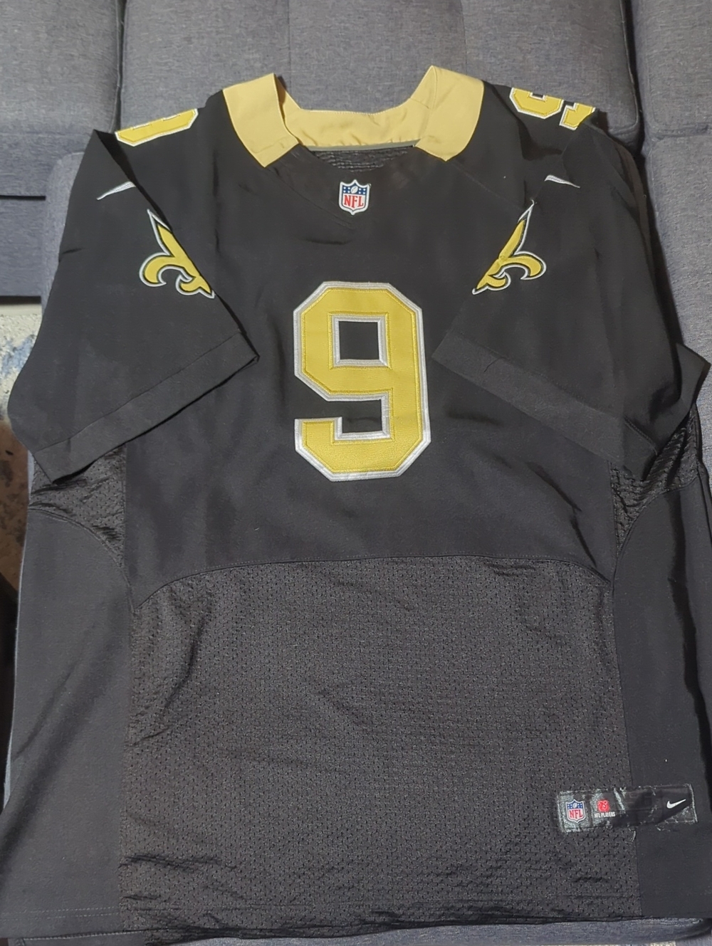 Nike New Orleans Saints Black and Gold #9 Jersey